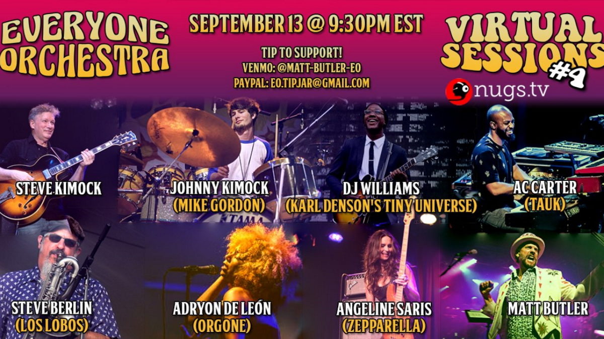 Today’s Livestreams, September 13, 2020: Everyone Orchestra, Widespread Panic, Dumpstaphunk & More