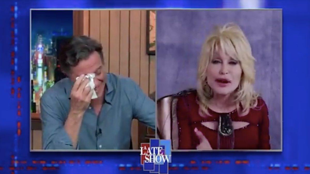 Dolly Parton Sings 'Bury Me Beneath The Willow’ & Brings Stephen Colbert To Tears