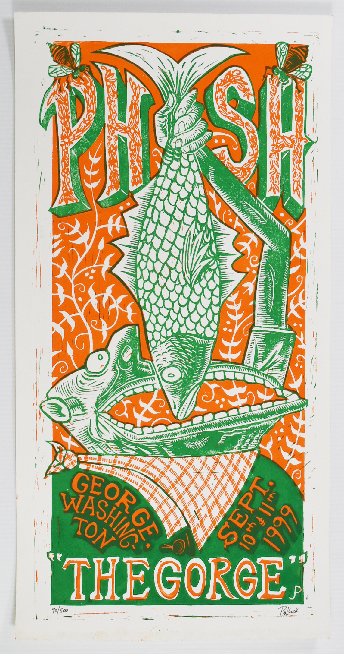 1999 Phish Gorge Jim Pollock Poster