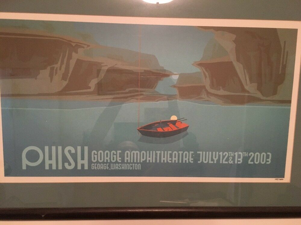 2003 Phish Gorge Scott Campbell Poster, Framed