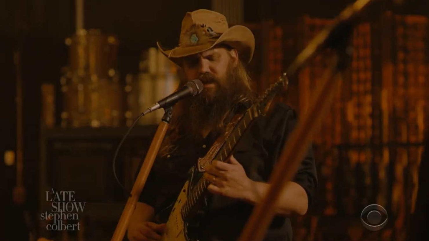 Chris Stapleton Performs ‘Devil Always Made Me Think Twice’ On ‘Colbert’