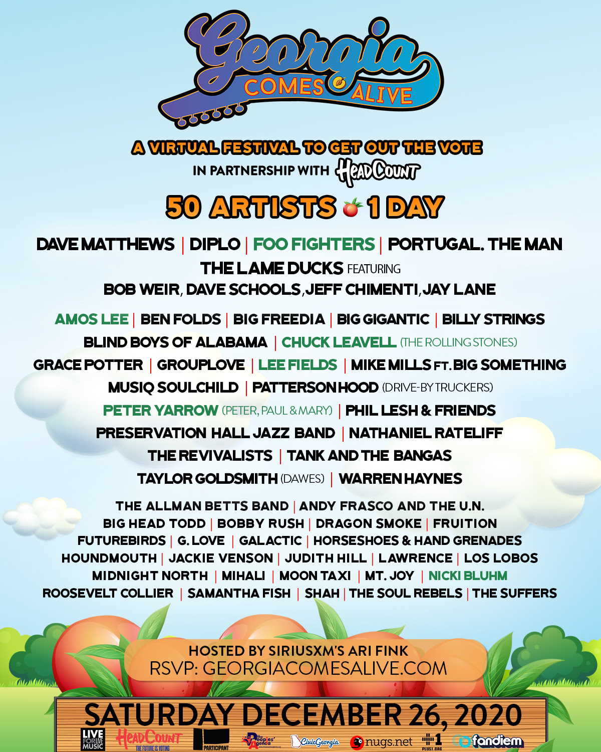 Georgia Comes Alive Lineup Additions