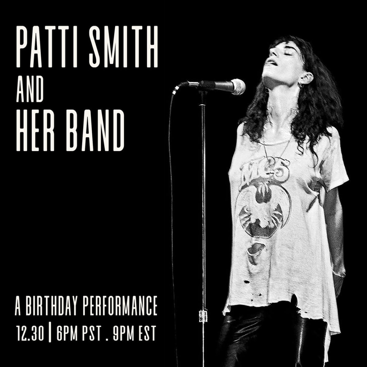 Patti Smith Birthday livestream 2020