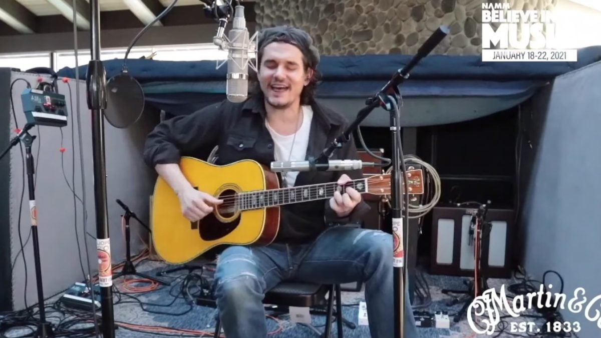 John Mayer Plays Solo Acoustic Set For NAMM Edition Of Martin Guitar's ‘Jam In Place’ Series