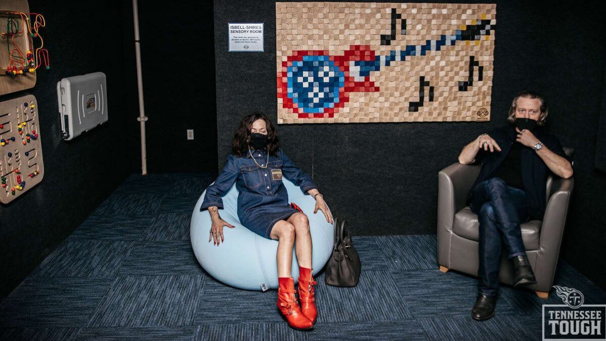 Tennessee Titans Launch Jason Isbell & Amanda Shires KultureCity Sensory Room At Nissan Stadium
