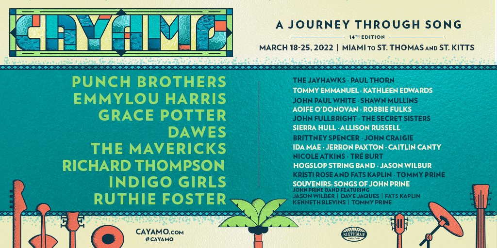 Cayamo Cruise 2022 Punch Brothers, Emmylou Harris, Grace Potter, Dawes