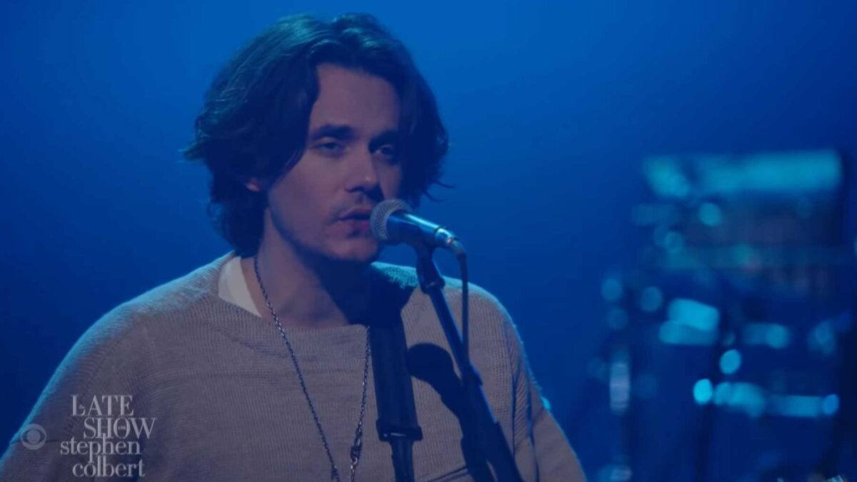 John Mayer Performs 'Wild Blue' On 'Colbert'