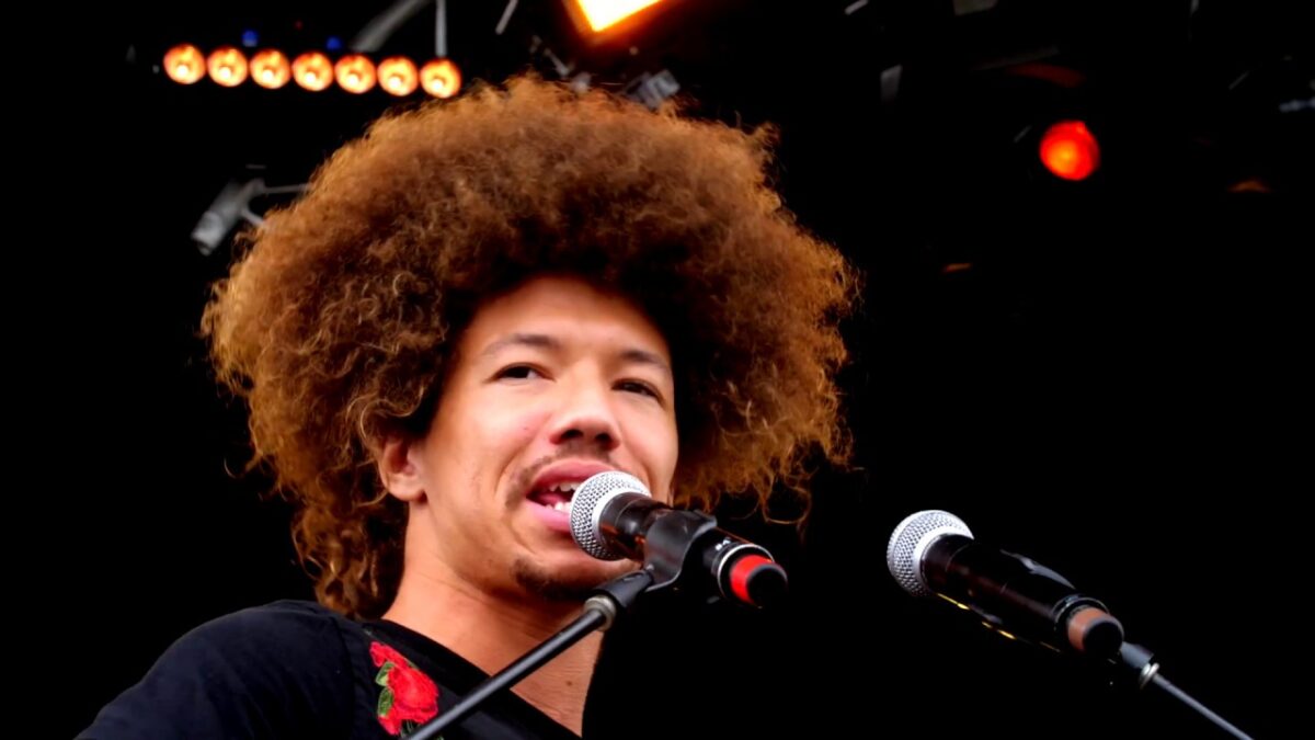 Dustin Thomas performs at the Arise Festival 2018 in Loveland, CO