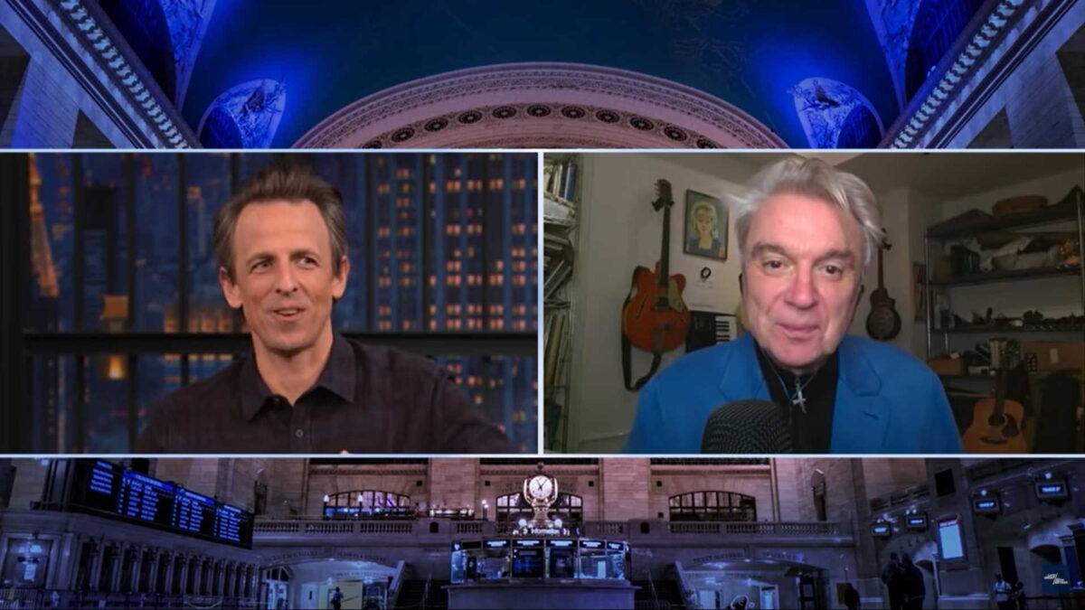 David Byrne Discusses Modifying ‘American Utopia’ Show & More On ‘Seth Meyers’