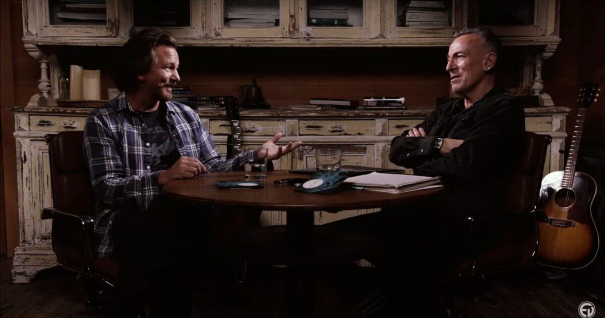 Eddie vedder Bruce springsteen doc