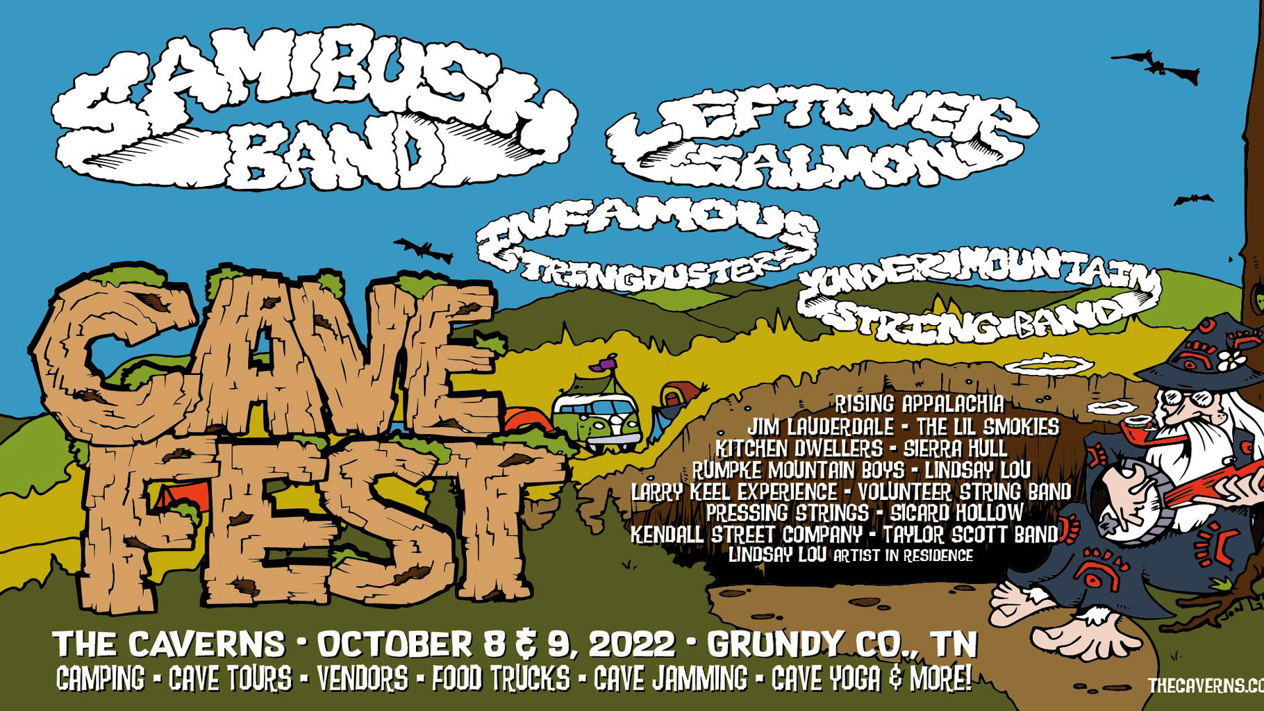 CaveFest 2022 Lineup Oct 8 - 2022