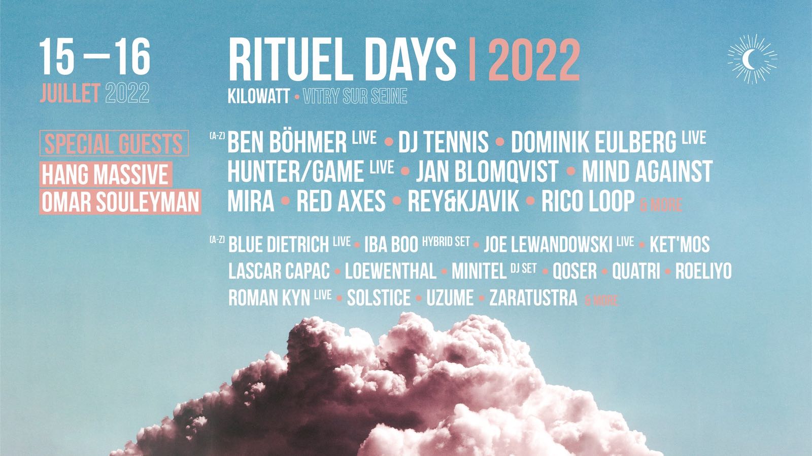 Rituel Days 22 Lineup Jul 15 16 22