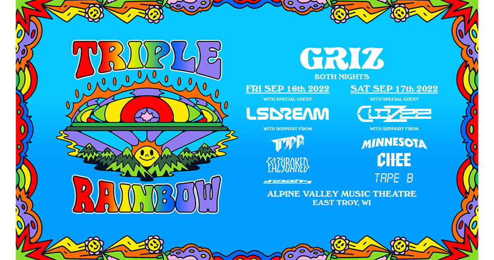 Triple Rainbow 2022 Lineup - Sep 16 - 17, 2022
