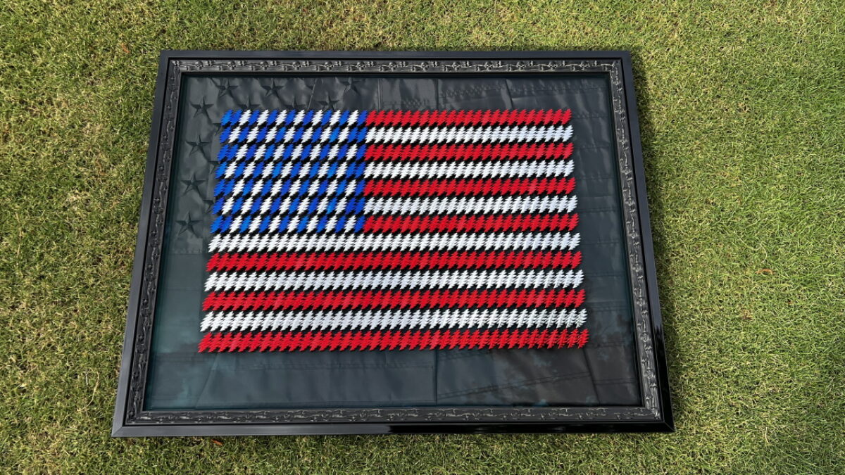 Grateful Fred Is Supporting Pets For Vets®: Bid Now On Grateful Dead American Beauty Flag