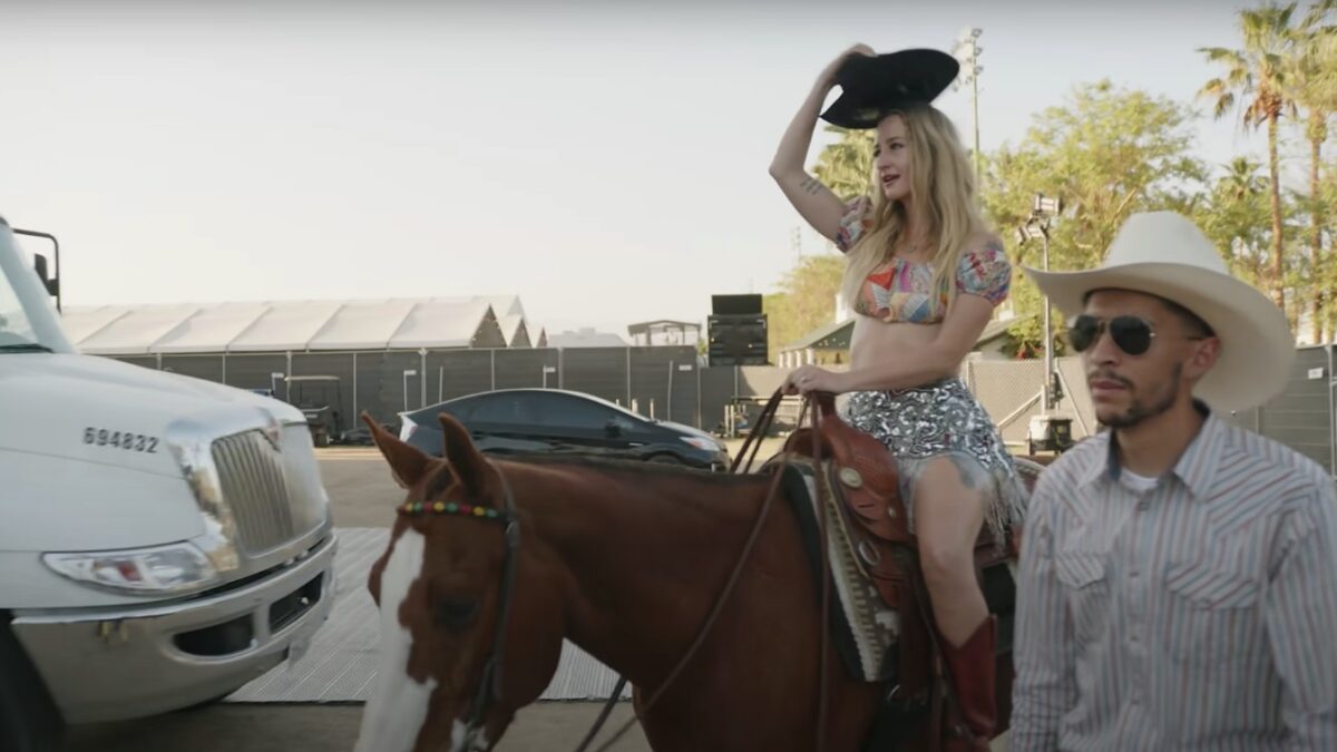 Watch Margo Price Ride Horse To Stagecoach Performance