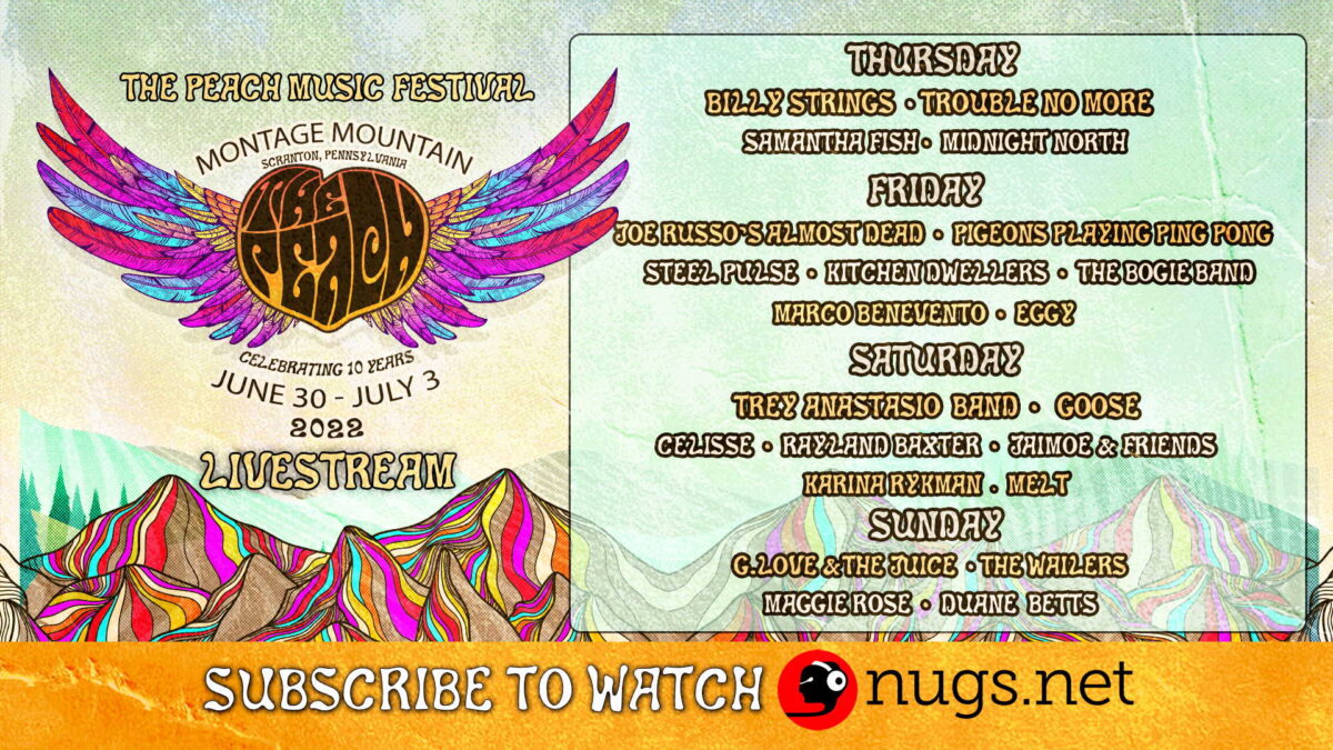 The Peach Music Festival Announces 2022 Livestream Lineup