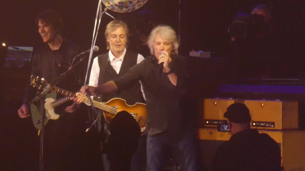 "Happy 80th Birthday Paul" Paul McCartney & Jon Bon Jovi@East Rutherford, NJ 6/16/22