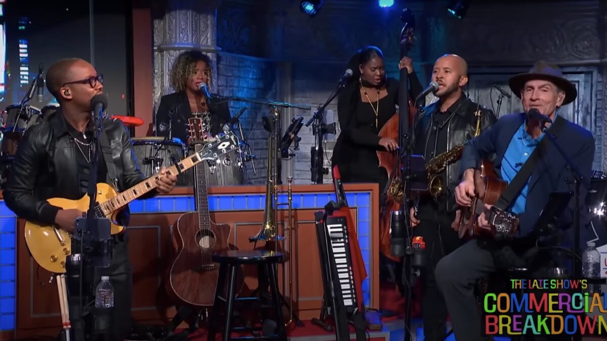 Watch James Taylor & Stay Human Perform ‘Shower The People’ For ‘Colbert’