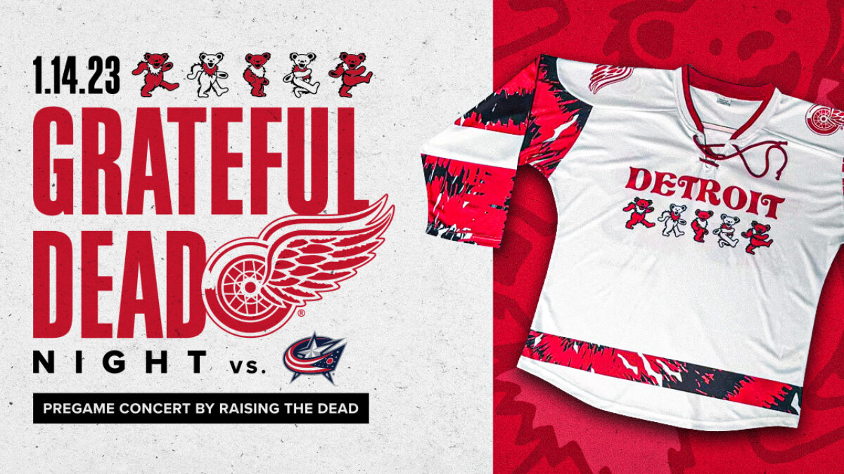 NHL's Detroit Red Wings Announce Grateful Dead Night 2023