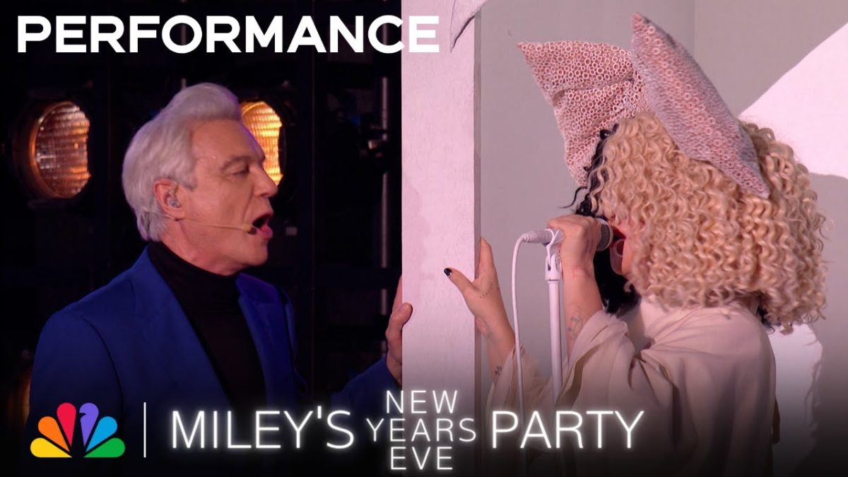 Sia Performs "Unstoppable" with David Byrne | Miley’s New Year’s Eve Party on NBC