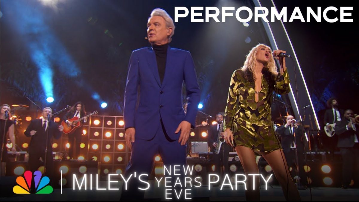 Miley Cyrus and David Byrne Perform "Everybody's Coming To My House" | Miley’s New Year’s Eve on NBC