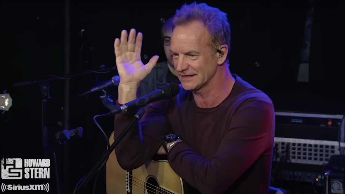 Watch Sting Discuss How He Got His Famous Moniker & More On 2016 ‘Howard Stern’ Appearance