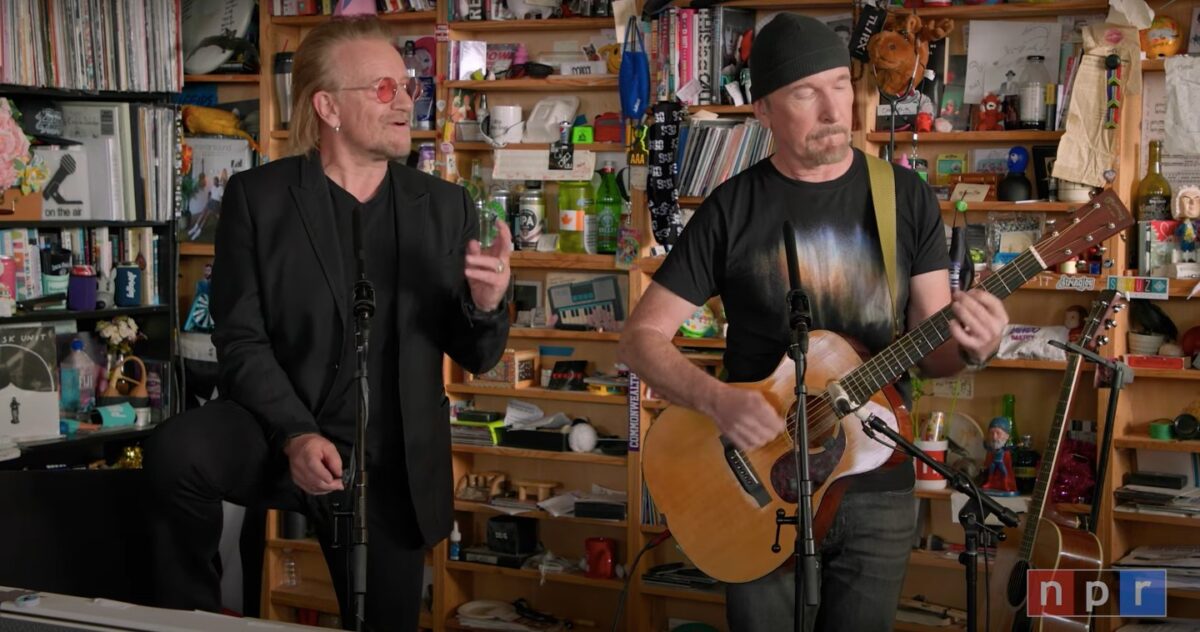 Bono The Edge Tiny Desk