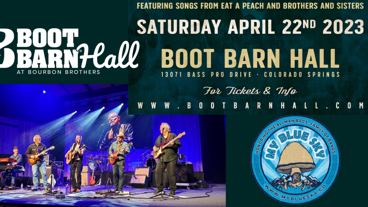 My Blue Sky Colorado Springs Boot Barn Hall at Bourbon Brothers Apr