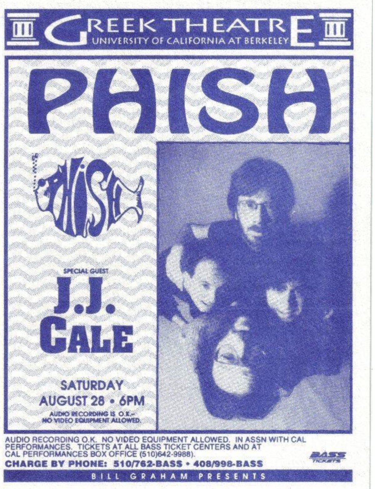 1993-08-28 Phish JJ Cale flyer