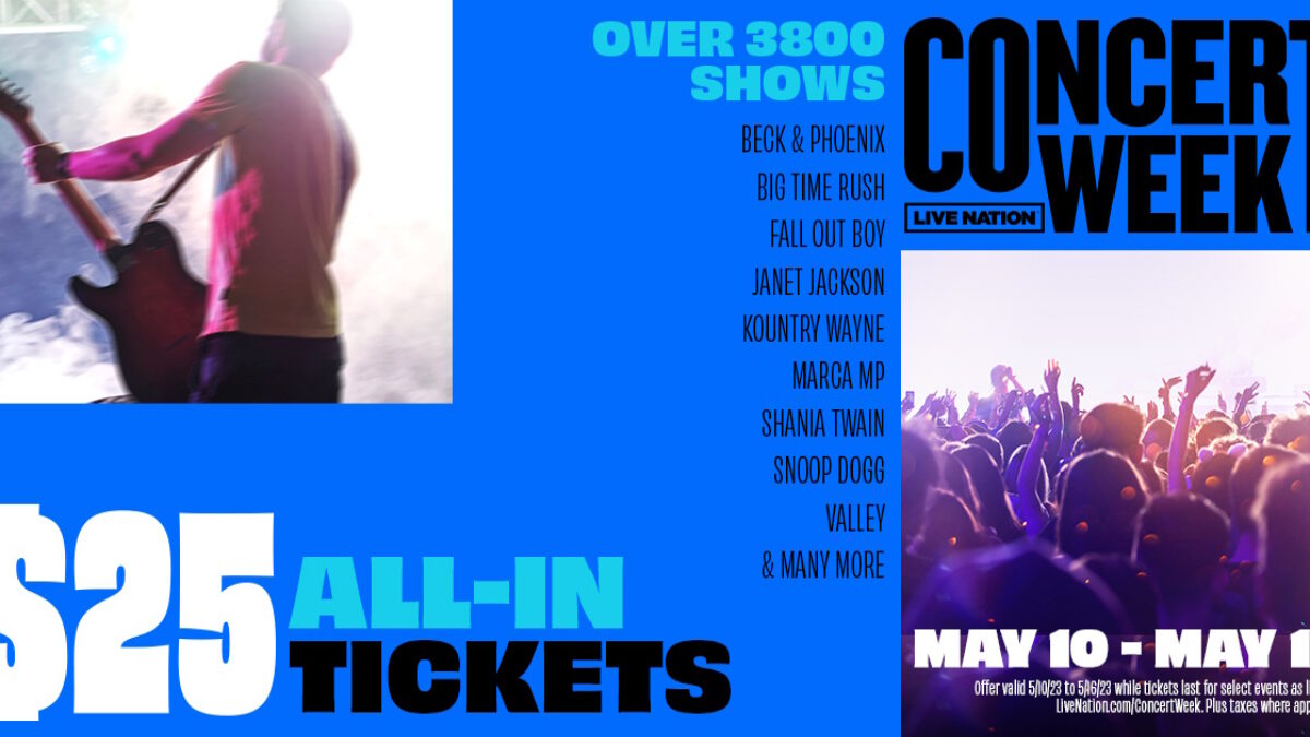 Live Nation Concert Week Returns With $25 Tickets To Beck, Willie Nelson, Gov’t Mule & Many More