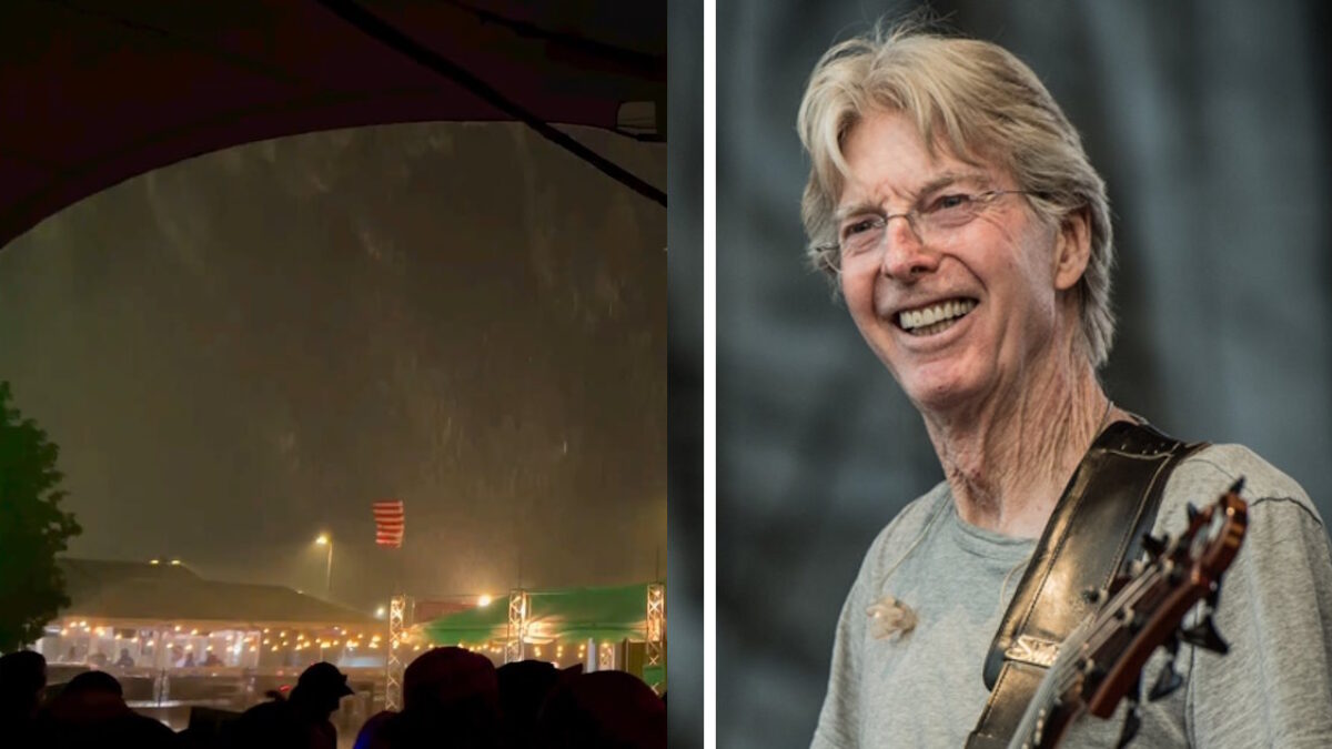See Phil Lesh & Friends Play Through A Torrential Thunderstorm In Boston That Led To An Early End