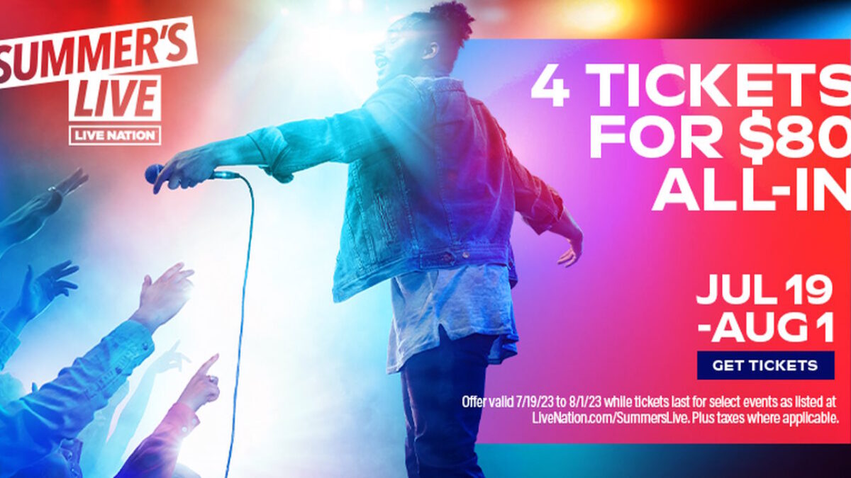 The Live Nation $80 All-In Four Pack Sale Is Now Live