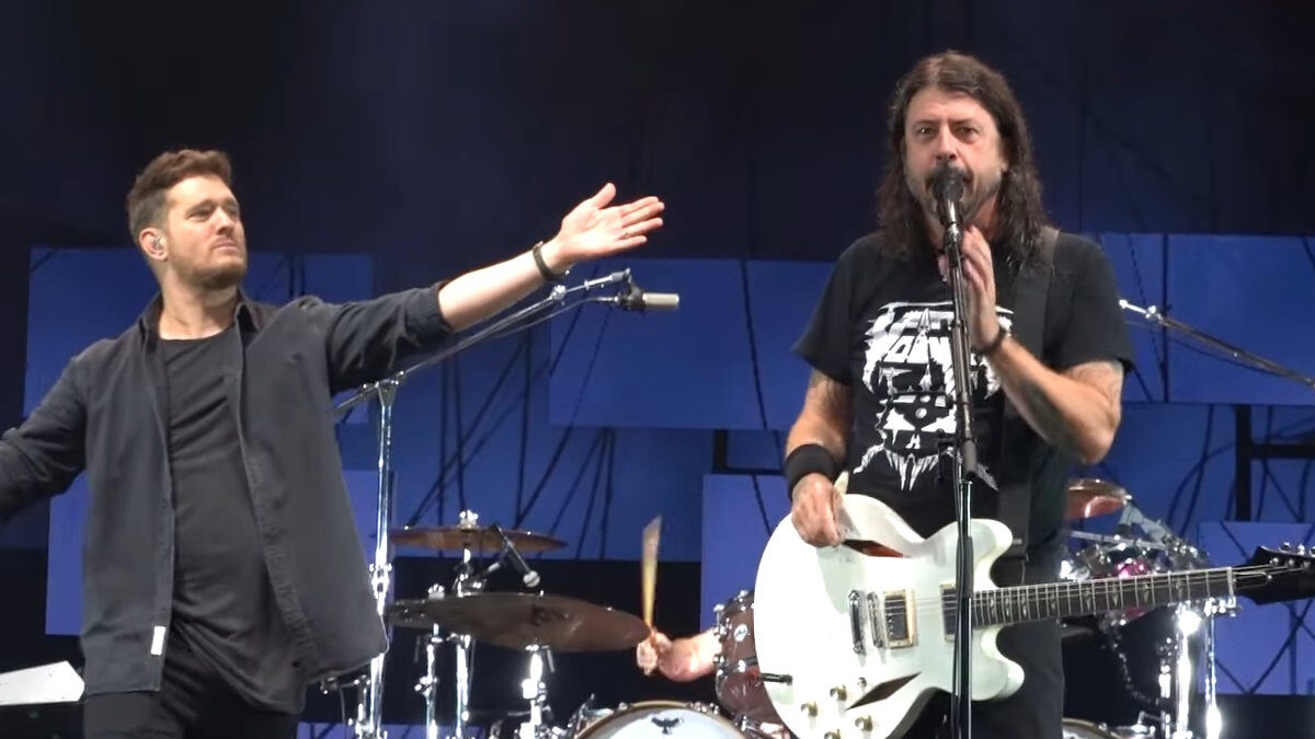 Watch Foo Fighters Welcome Superfan Michael Bublé At Outside Lands