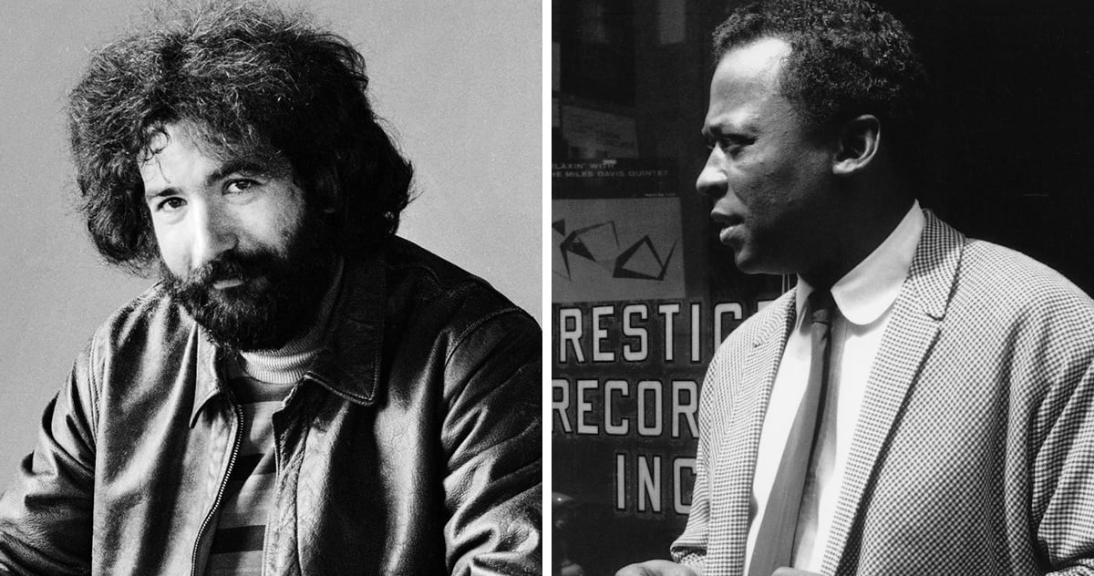 Jerry Garcia Miles Davis Press Photos