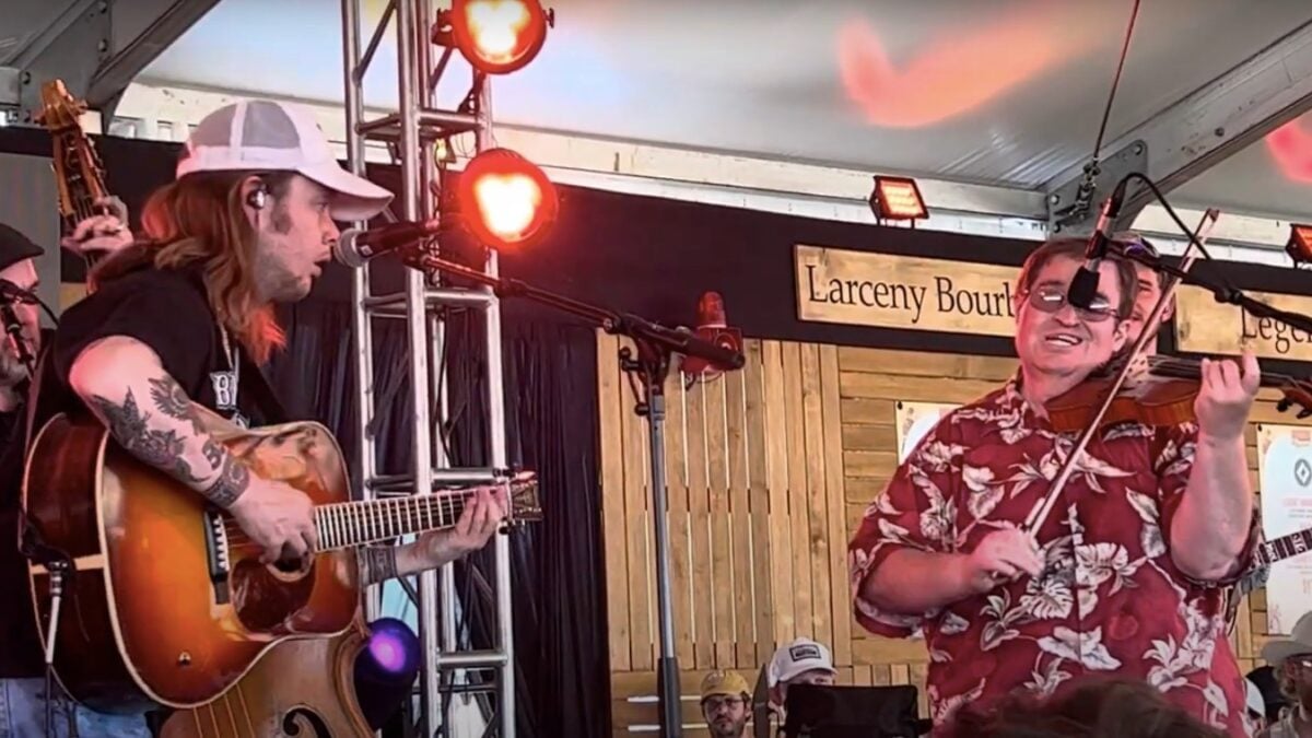 Watch Billy Strings & Michael Cleveland Swap Sit-Ins At Bourbon & Beyond