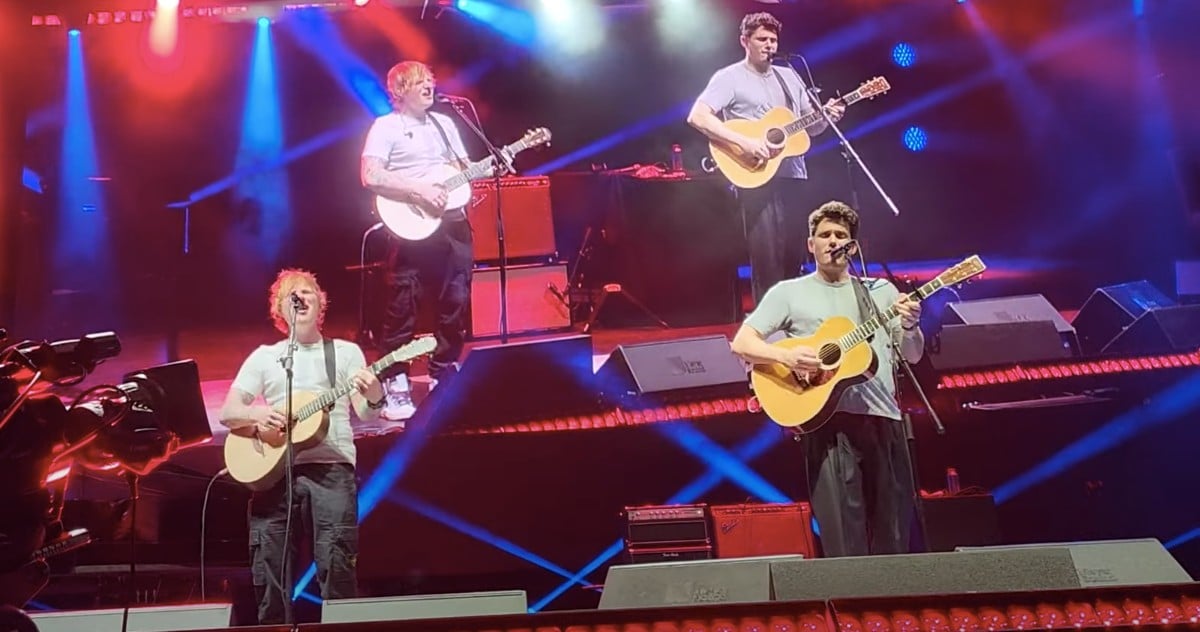 John Mayer Ed Sheeran LA benefit 2023