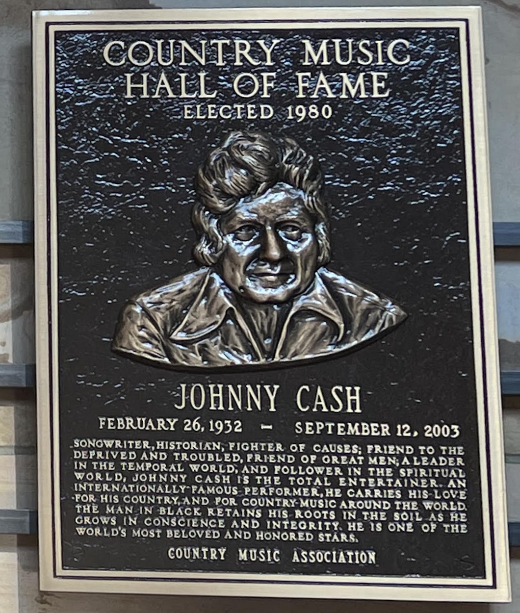 Johnny Cash CMHOF