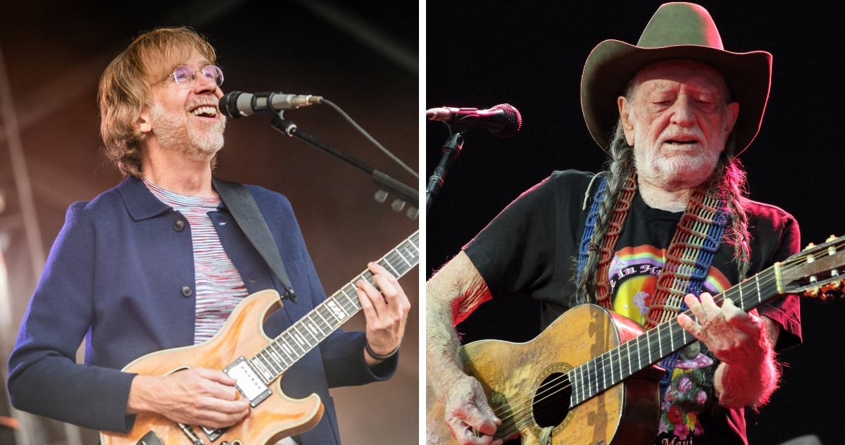 Trey Anastasio Willie Nelson Bus Farm Aid