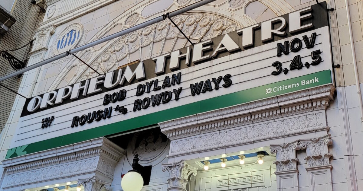 Bob Dylan Boston Marquee
