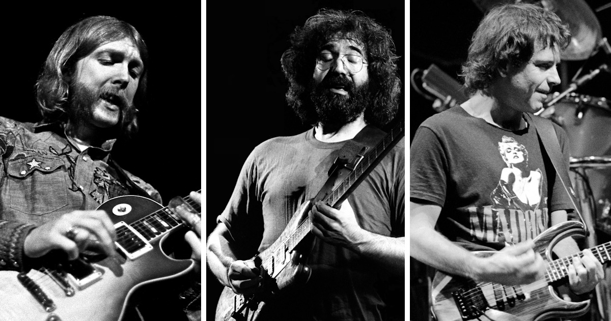 Duane Allman Jerry Garcia Bob Weir