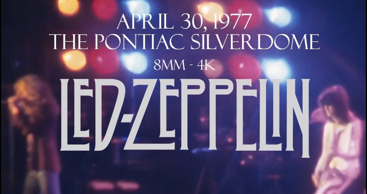 Led Zeppelin Pontiac Silverdome 1977 Footage