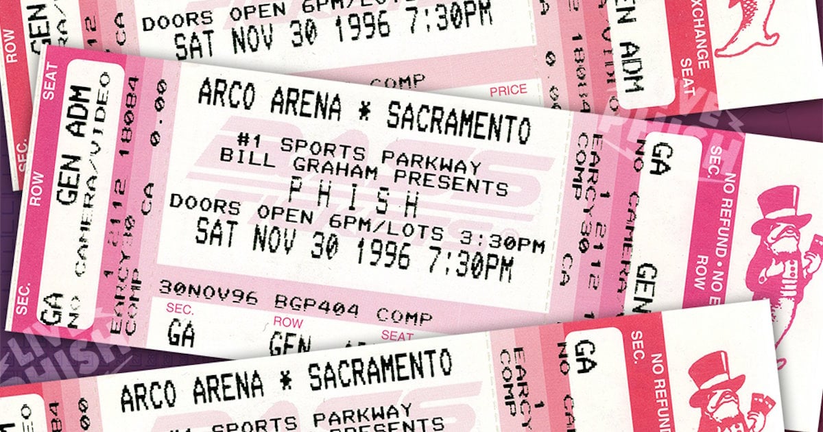 Phish Arco Arena 1996 LivePhish
