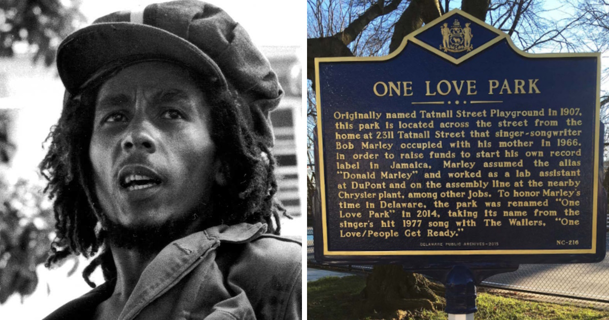 Bob Marley One Love Park Wilmington Deleware