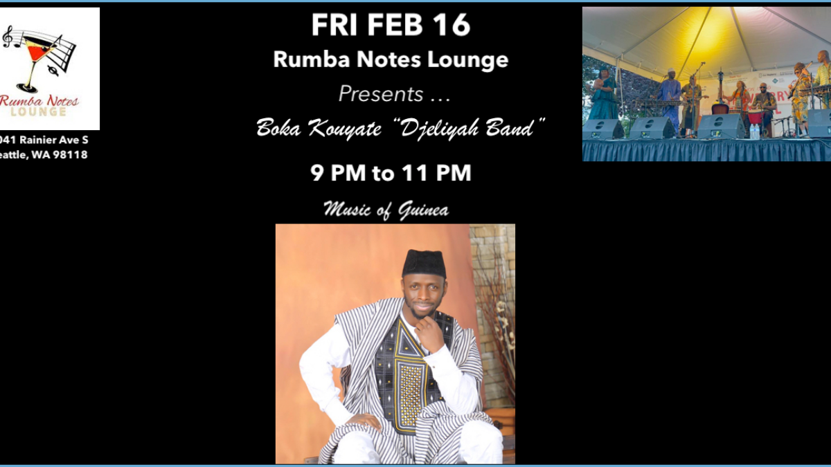 Rumba Notes Lounge Presents... Boka Kouyate "Djeliyah Band" 