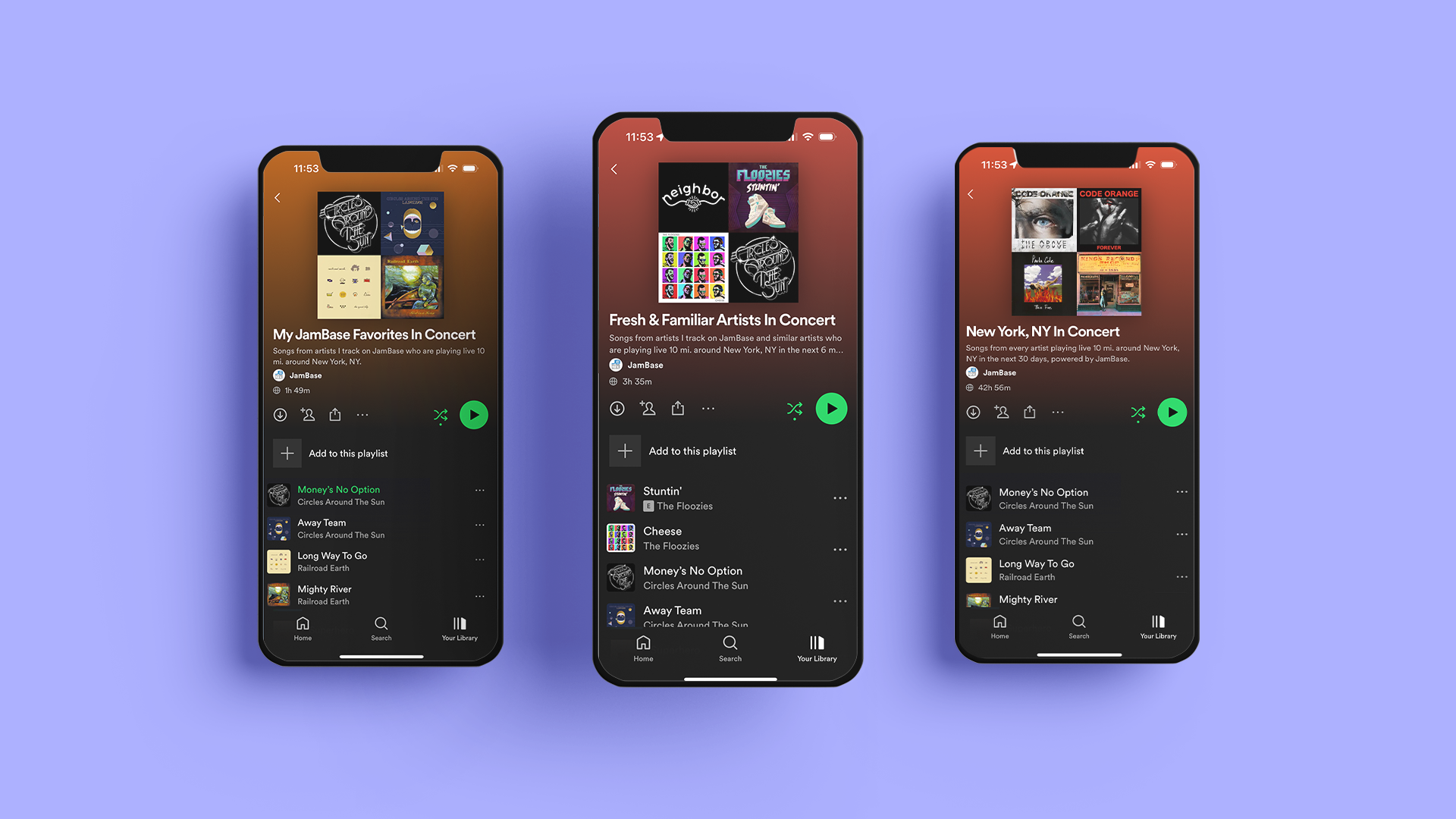 JamBase Live Music Mixes