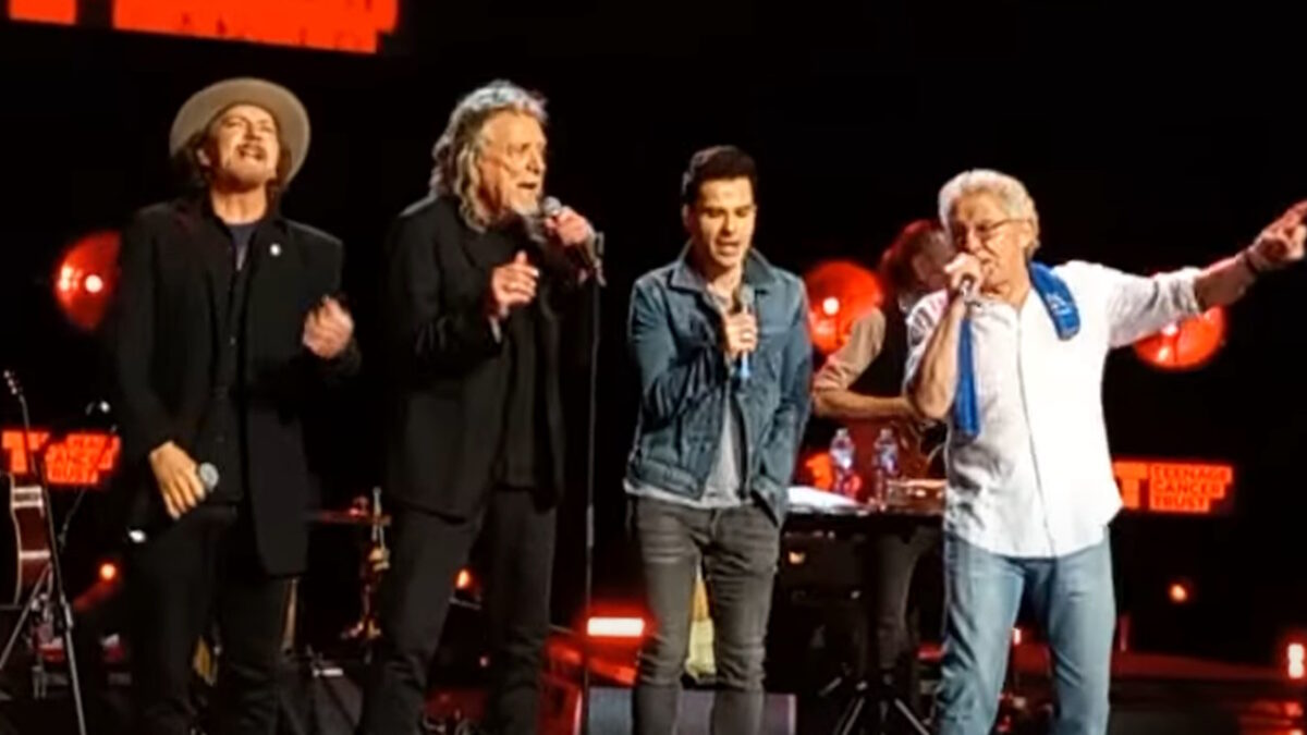 Led Zeppelin’s Robert Plant & Pearl Jam’s Eddie Vedder Join The Who’s Roger Daltrey At Royal Albert Hall