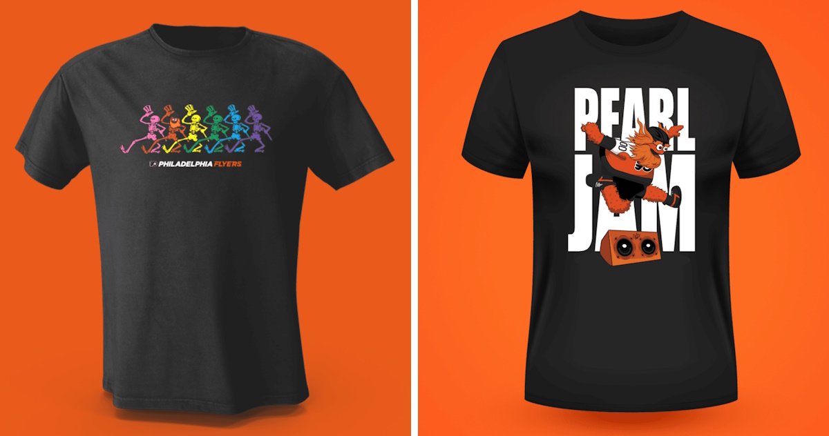 Philadelphia Flyers NHL Grateful Dead Pearl Jam Night