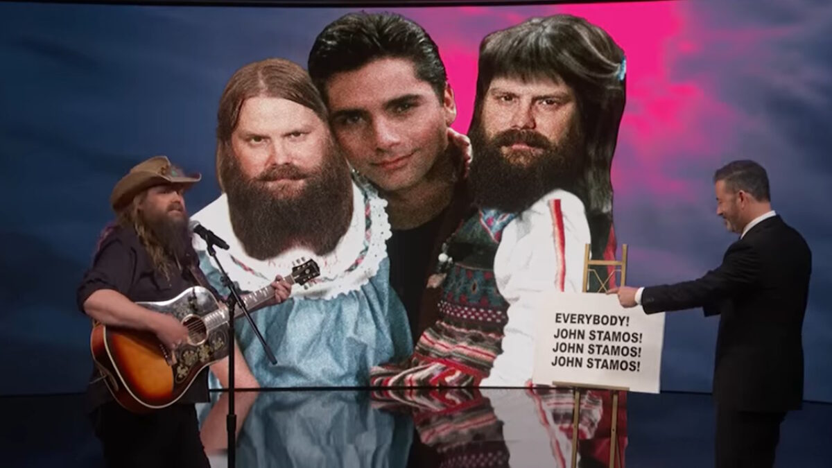 Wing It & Sing It: Watch Chris Stapleton Perform Hilarious ‘Full House’ Song On ‘Kimmel’