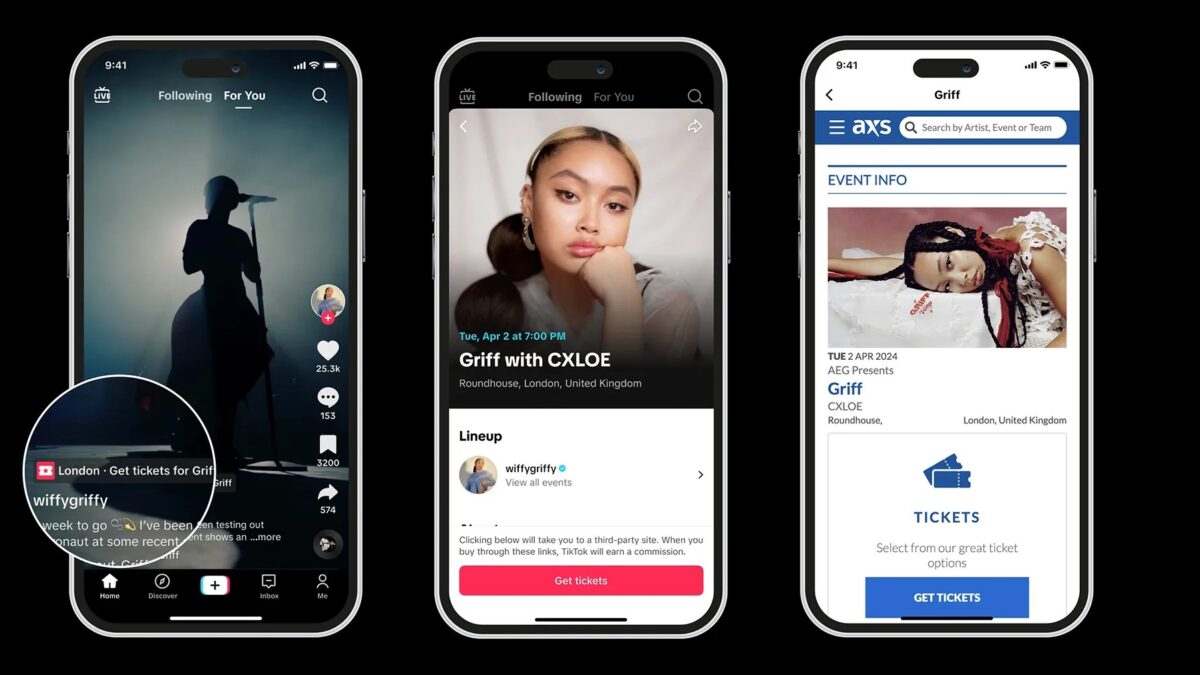 TikTok Forges Partnership With AXS To Sell Concert Tickets Directly Through App