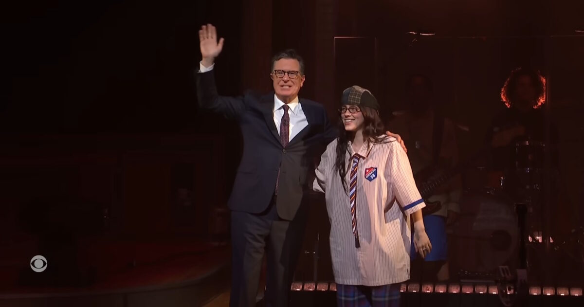 Billie Eilish Colbert Screen